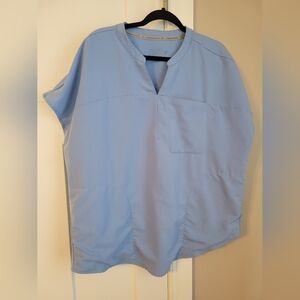 Fabletics Evolve Scrub Top Ceil Blue XXL